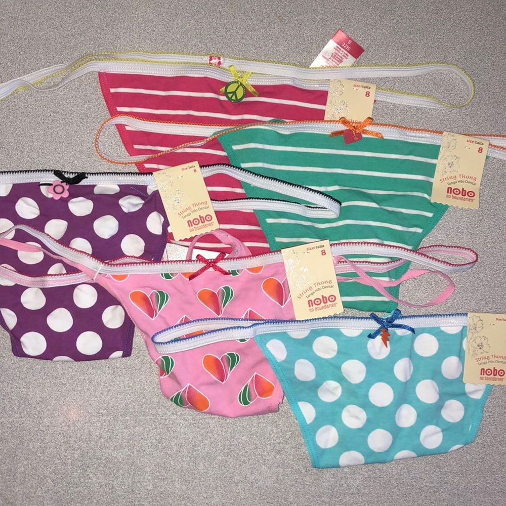 5 NWT thong bundle!